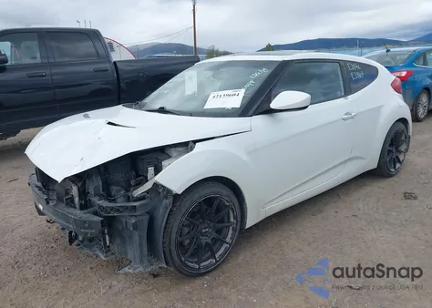 2014 Hyundai Veloster Base W/Gray z USA, uszkodzony, nr VIN KMHTC6AD5EU206631